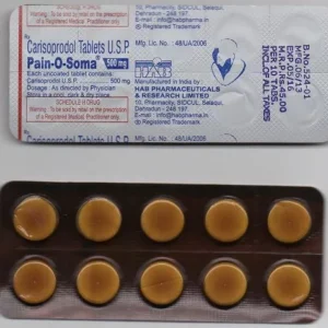 Carisorpodol HAB – Pain O Soma U.S.P. 500mg from UK worldwide